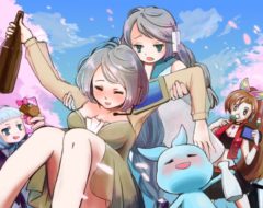 コピー機少女たちのお花見
